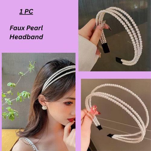 Women faux pearl - women, headband