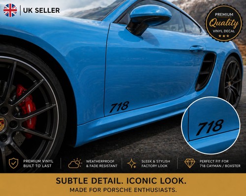 Porsche 718 cayman decal - decal, |