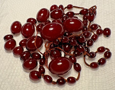 Bakelite Dark Cherry Red Amber