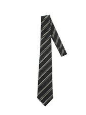 Armani Men's Tie Black Striped 100% Silk