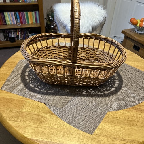 Vintage open weave oval - vintage, wicker