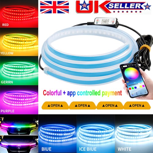 Car rgb led hood - car,