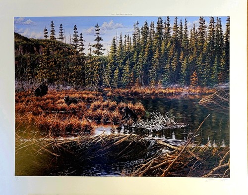 Signed wildlife art print