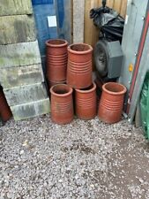 Chimney pot behive style, red clay. 16" high. Ideal for garden planters.