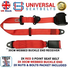 2x Universal Red 3.5 Meter