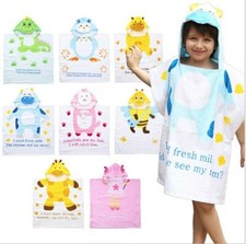 Kids Hooded Bath Towel Beach Swimming Towel 100%Cotton For Children Boys Girl UK