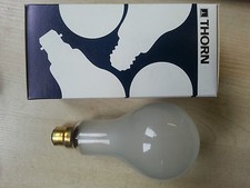 1 x THORN EMI 200W B22 BC Lamp Genuine Vintage 70's 240V Light Bulb Retro PEARL 