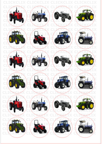Tractors edible fairy - tractors,