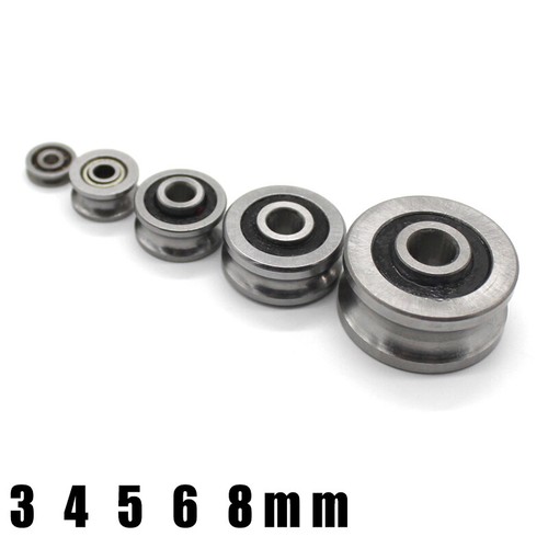 8mm metal pulley - wheel, u/v