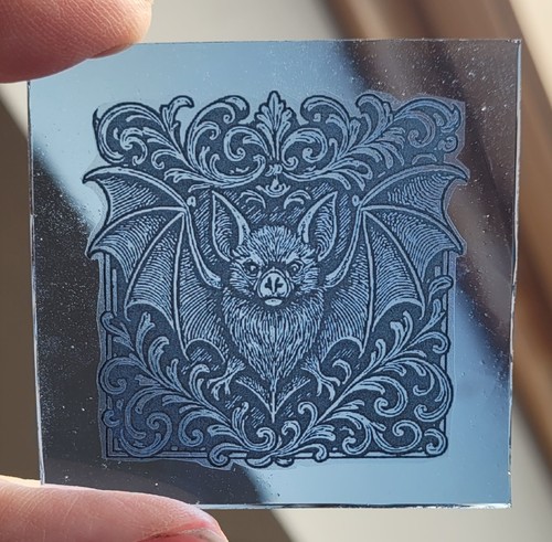 Stained glass bat traditional - stained,