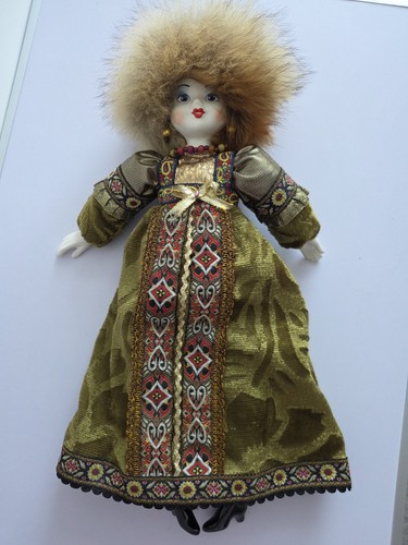 Vintage russian porcelain doll - porcelain,
