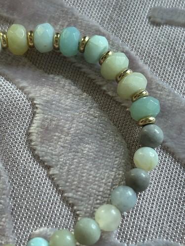 Lola rose amazonite faceted - lola,