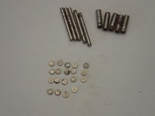 5 x 4mm Scale Axles 1.87mm Dia x 20mm Long 5 x Sleeves 10mm Long 28 Discs 3mm