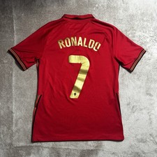 Portugal Football Shirt Mens Small Nike 2020 Home Ronaldo #7 CR7 Original Red