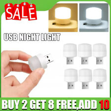 USB Plug in LED Mini Kid Baby Night Light Small Round Lamp Computer Mobile Power