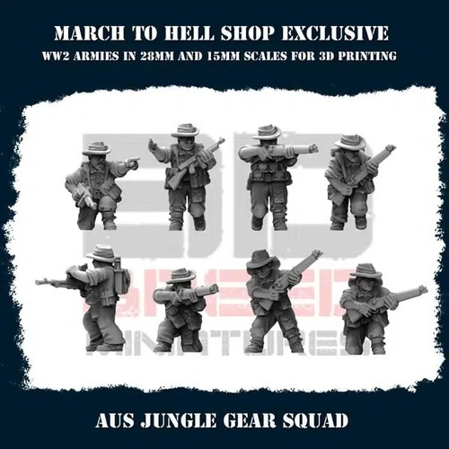 15mm ww2 australian troops - 15mm,