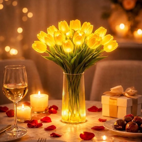 15x led tulip - tulip, flower