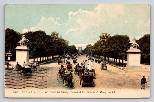 1910 paris champs élysées - paris, champs-Élysées