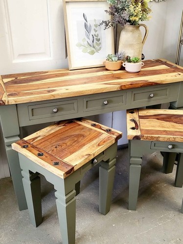 Indian hardwood console and - console,