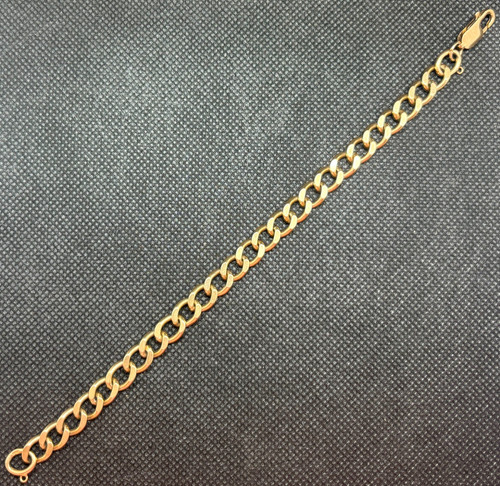 Heavy 9ct yellow gold flat - yellow,