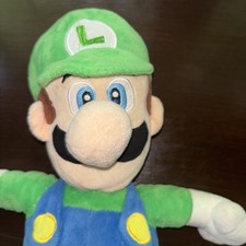  SUPER MARIO 12" LUIGI PLUSH SOFT TOY TEDDY OFFICIAL NINTENDO