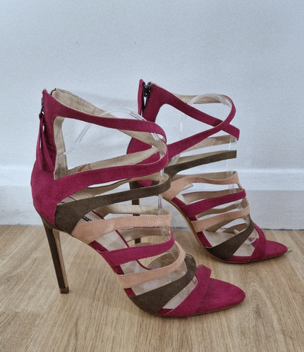 Zara pink strappy high - pink,