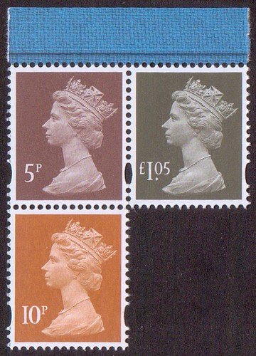 2016 10p u m stamps - 10p, £1.05