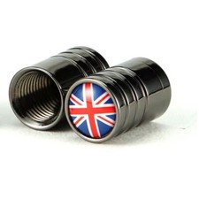 Valve Dust Caps UK Black for