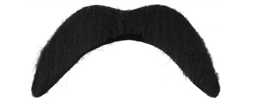 Black fake moustache disco - black,
