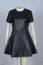 NEW BLACK REAL GENUINE LEATHER