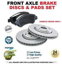 Front Axle BRAKE DISCS + PADS for FIAT DUCATO Box 2.8 JTD 4x4 2000-2002