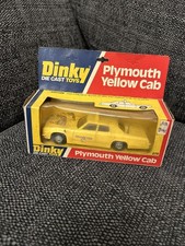 Dinky Plymouth Yellow Cab No