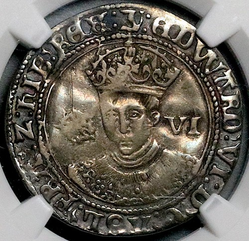 1551 ngc edward 6 pence - 1551,