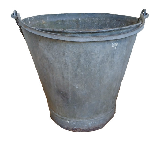 Vintage galvanised bucket old - vintage,