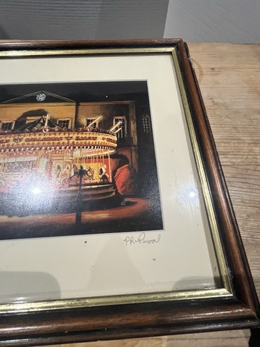 Vintage framed art print - print,