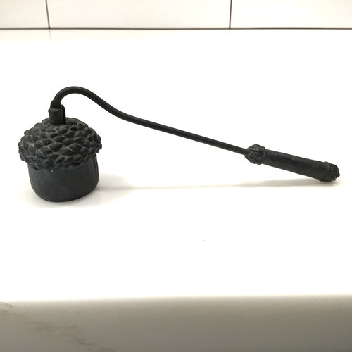 Vintage bronze acorn - bronze, candle