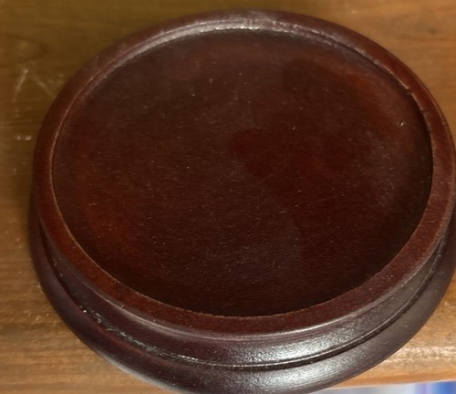 Vintage wood round display - vintage,