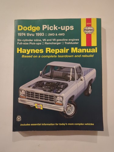 Haynes repair manual for dodge - manual,