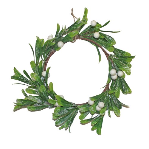 Christmas wreath mistletoe - wreath,