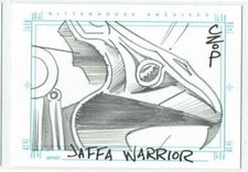 Stargate SG-1 Season 5 SketchaFEX Sketch Card John Czop Jaffa Warrior