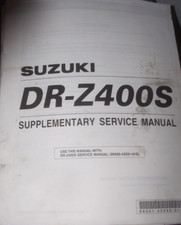 SUZUKI DR-Z400S SUPPLEMENTARY  SERVICE MANUAL 2001  (PICTURE OF CONTENTS)