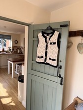 Zara Cream And Navy Trim
