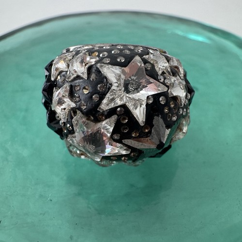 Swarovski black crystal star - black,