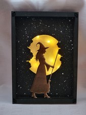 Halloween Witch And Moon Light