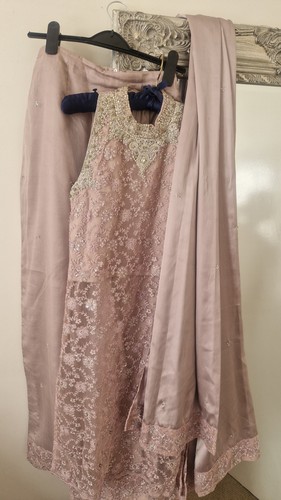 Organza pink piece indian - pink,