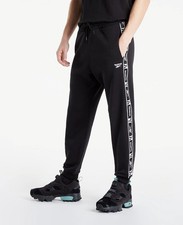 REEBOK RI Tape - Mens Small - Jogging Bottoms Trousers Black pants trousers Gym 