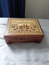 Vintage Reuge Music Jewlerry Box Made In Switzerland Working