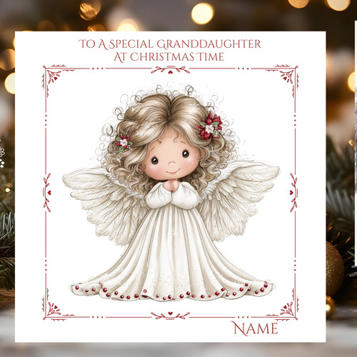 Personalised christmas angel - christmas,