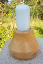 Unusual lamp with turned