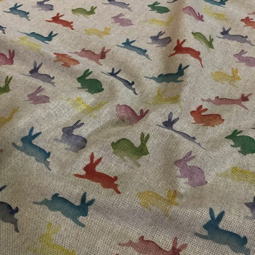 Rainbow rabbits digital print - rabbits,